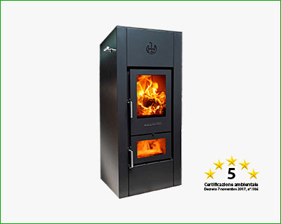 WALLNÖFER - Termo stufa VAJOLET 5S con gassificazione a fiamma inversa